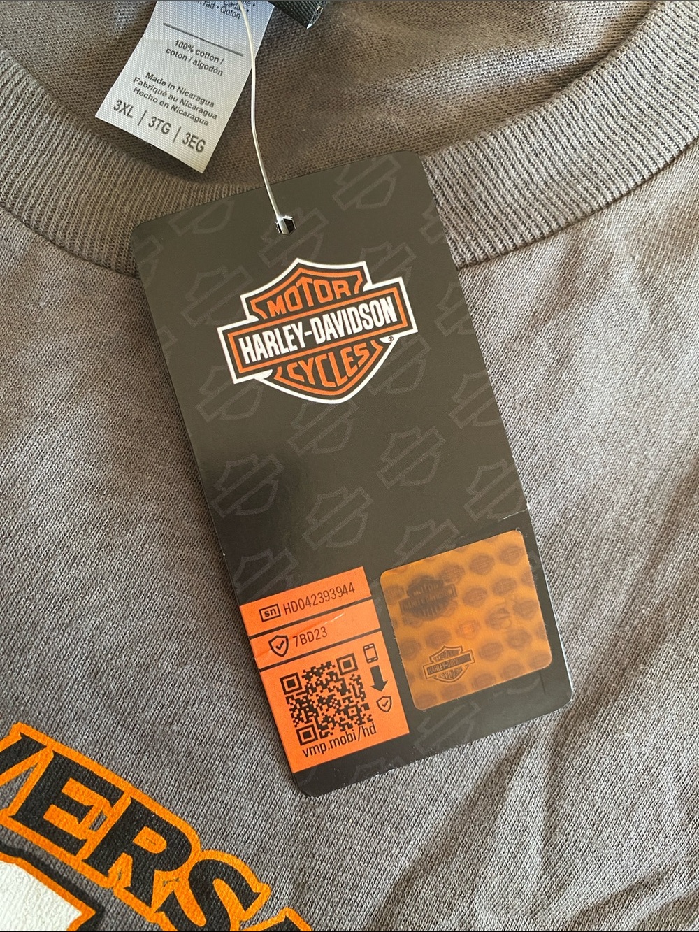 Harley-Davidson 20th Anniversary Gray Long Sleeve Tee, Maryville, TN 3XL - Picture 9 of 9